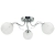 Plafon chromowany szklany 3-punktowy 58cm 8961/3 z serii RUBY - Lampy Elem